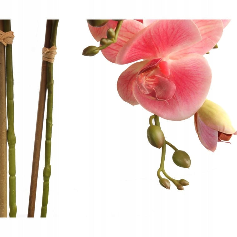 Didelė 80 cm dirbtinė orchidėja PREMIUM, dirbtinės gėlės kaip gyvos Goliat