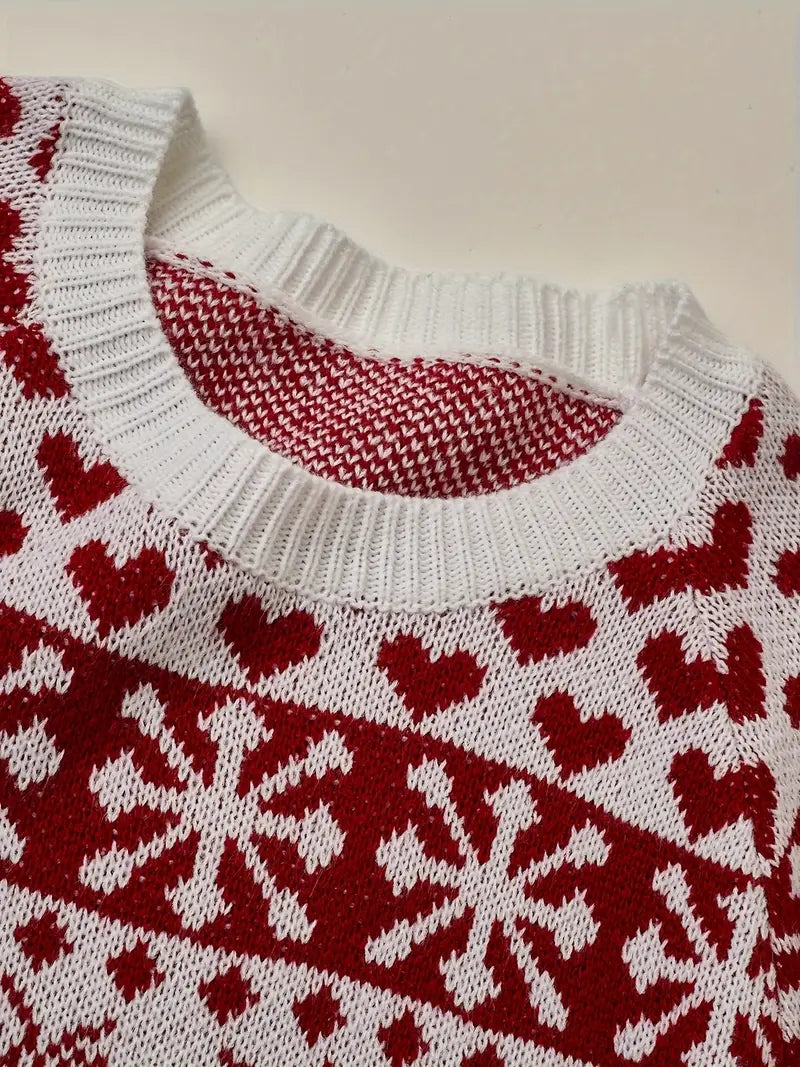 MOTERIŠKAS KALĖDINIS MEGZTINIS SU SNIEGUOLĖMIS KALĖDINIAI RAŠTAI ŽIEMINIS ŠILTAS 42 XL