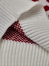 MOTERIŠKAS KALĖDINIS MEGZTINIS SU SNIEGUOLĖMIS KALĖDINIAI RAŠTAI ŽIEMINIS ŠILTAS 42 XL