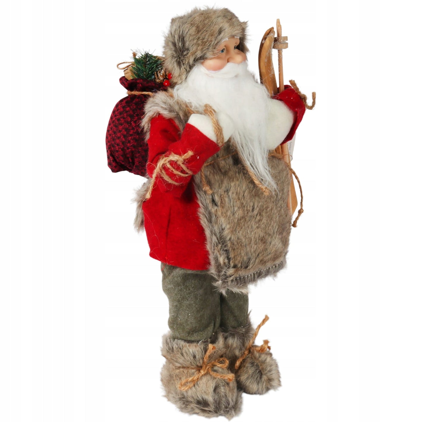 ŠVENTASIS KALĖDA kalėdinėfigurėlė skandinaviška DEKORACIJA puošmena 46cm ŠVENTĖS