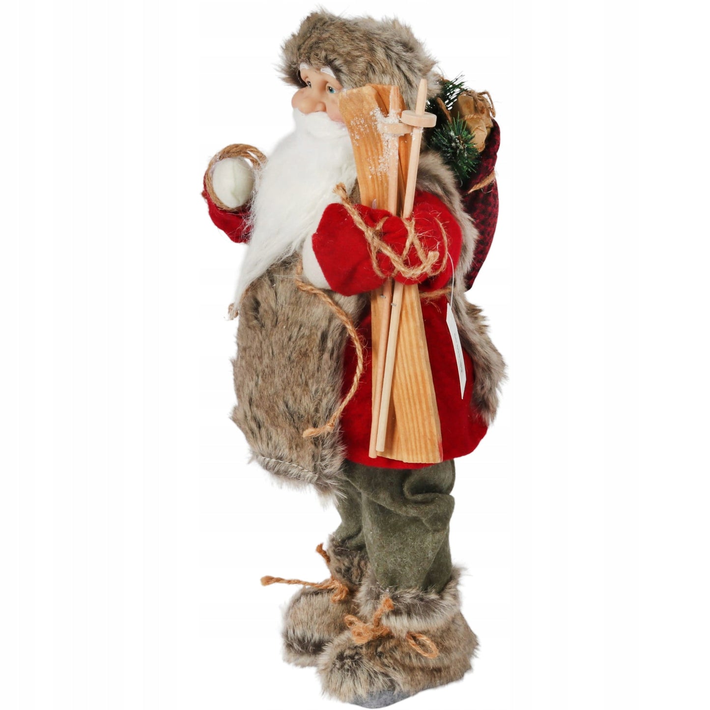 ŠVENTASIS KALĖDA kalėdinėfigurėlė skandinaviška DEKORACIJA puošmena 46cm ŠVENTĖS