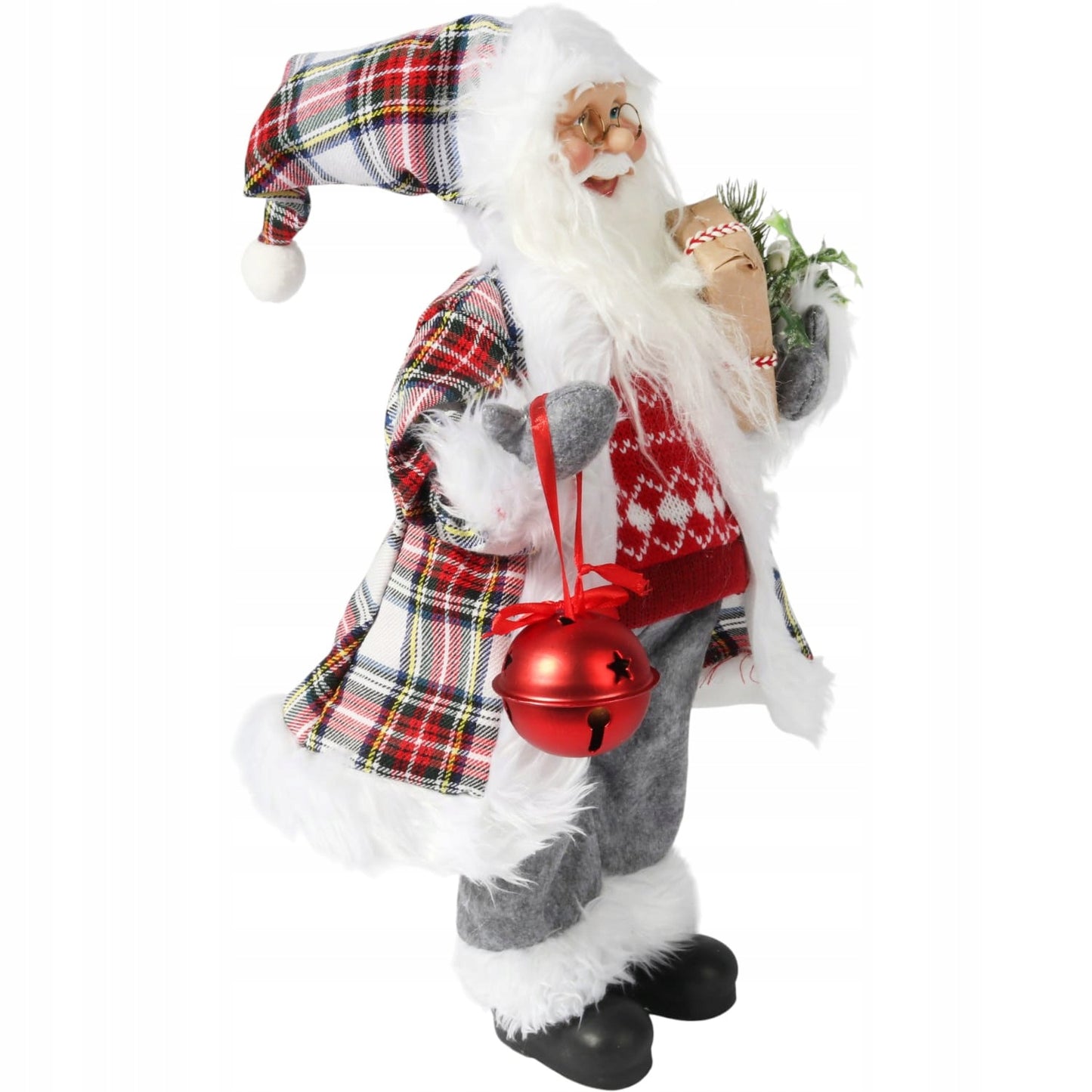Kalėdų Senelio Statulėlė 48cm, Skandinaviška Šventinė Dekoracija