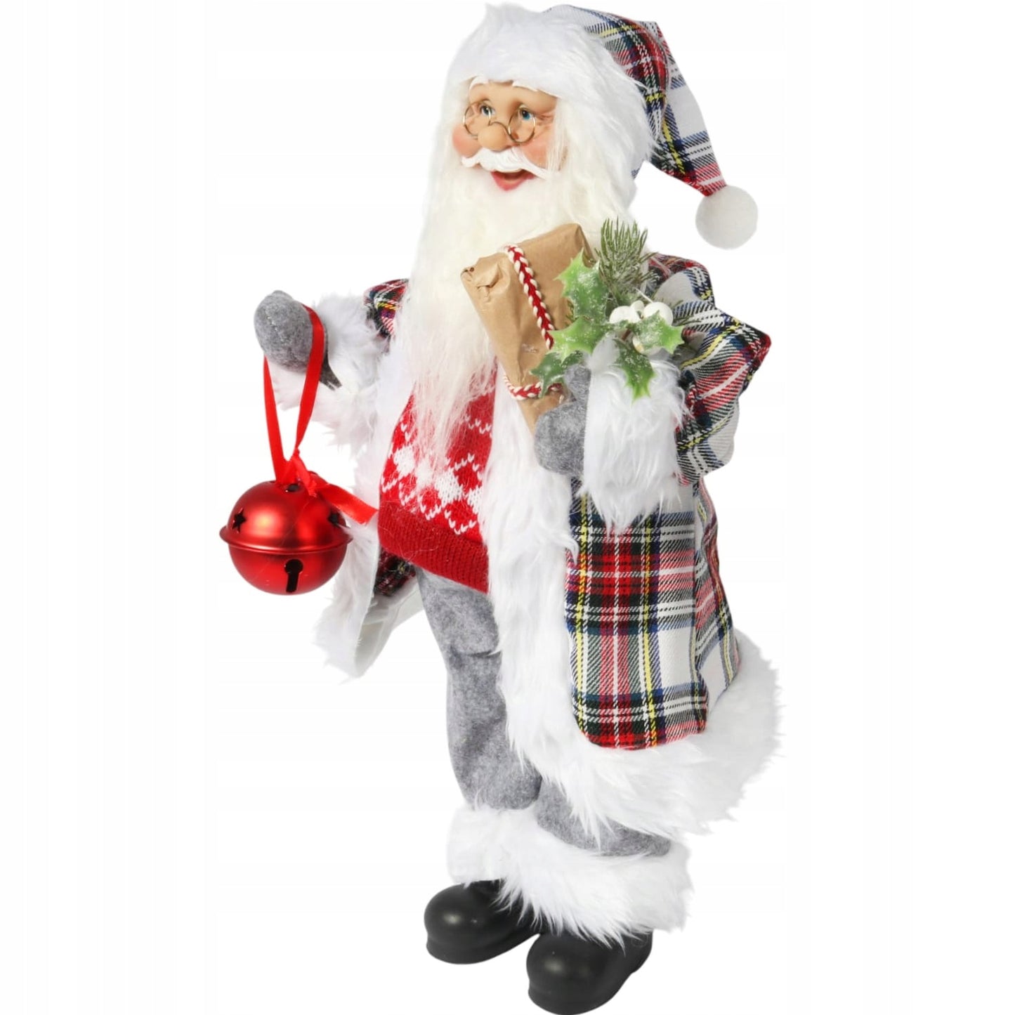 Kalėdų Senelio Statulėlė 48cm, Skandinaviška Šventinė Dekoracija