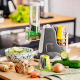 ELEKTRINIS DARŽOVIŲ, KOPŪSTŲ, SŪRIO SMULKINTUVAS/TARKYKLĖ SU 5 TARKAIS, 150W