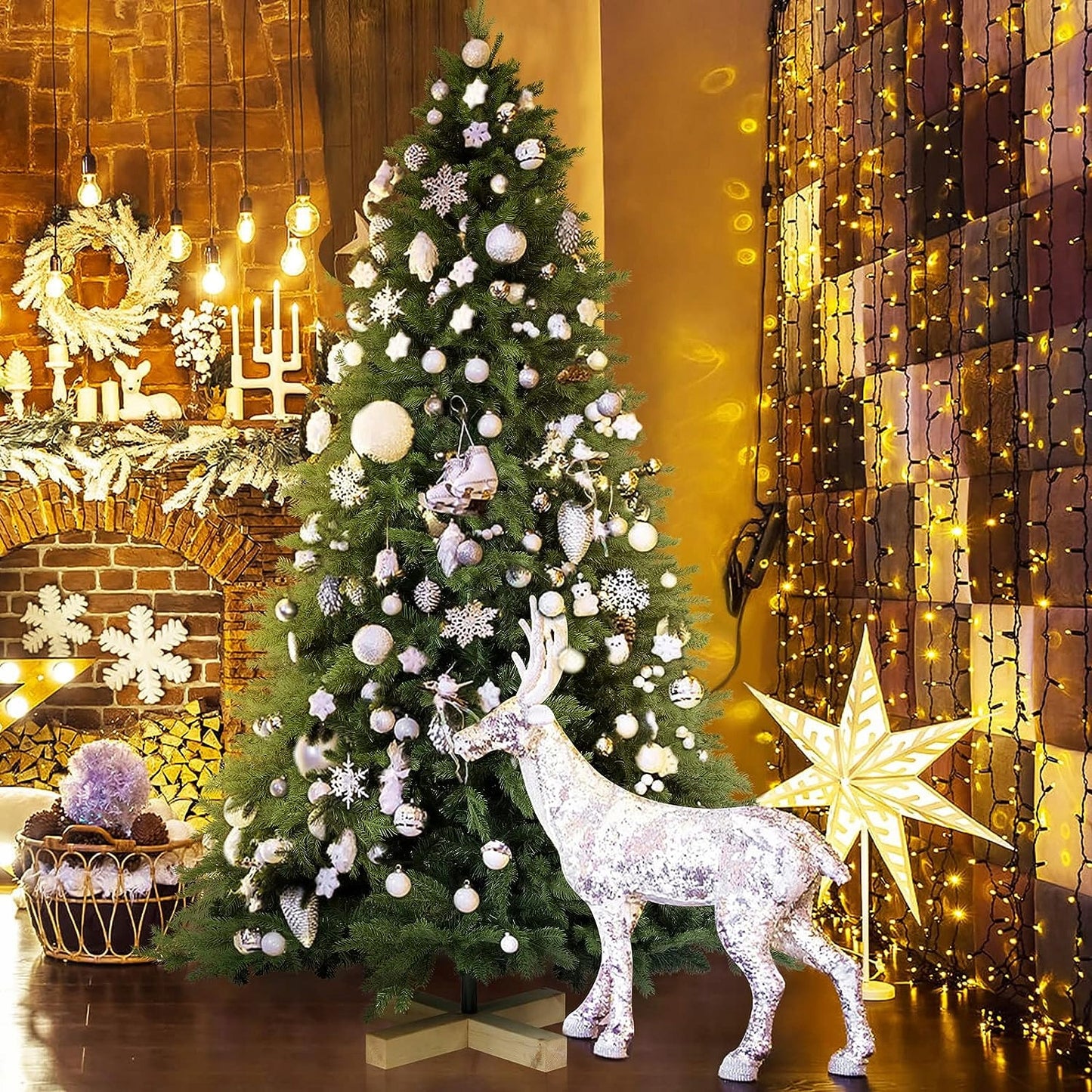 DIRBTINĖ KALĖDINĖ EGLUTĖ SALCAR 161 - 180 CM NAMAMS, SVETAINEI