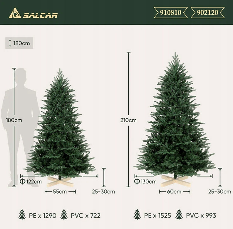 DIRBTINĖ KALĖDINĖ EGLUTĖ SALCAR 161 - 180 CM NAMAMS, SVETAINEI