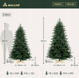 DIRBTINĖ KALĖDINĖ EGLUTĖ SALCAR 161 - 180 CM NAMAMS, SVETAINEI
