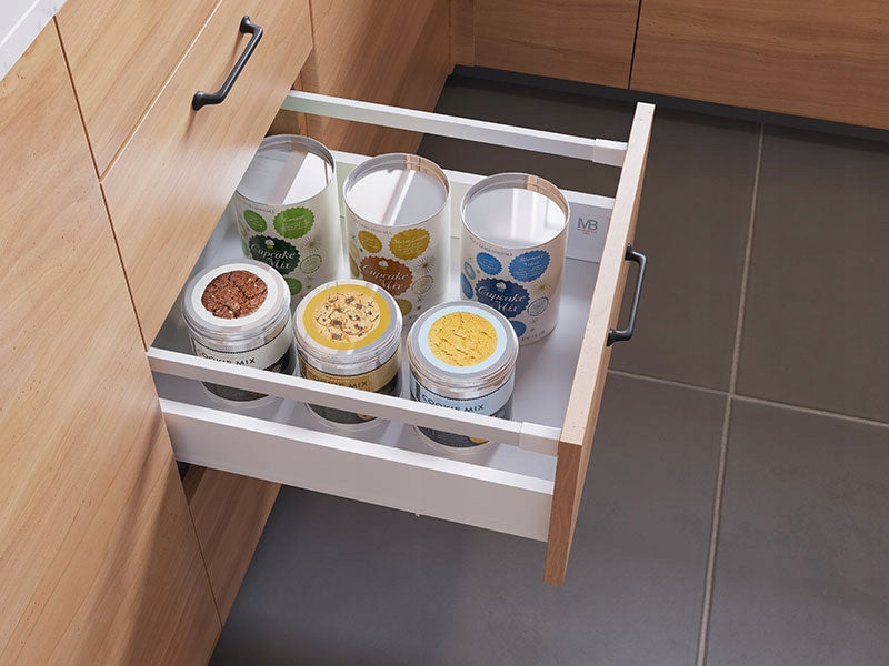 GTV MODERN BOX PRO ŽEMŠČIUSIŲ JAUTĖJO SKLANDUMAS H84 L500 Tylus uždarymas IŠTRAUKIMAS 40 kg BALTA