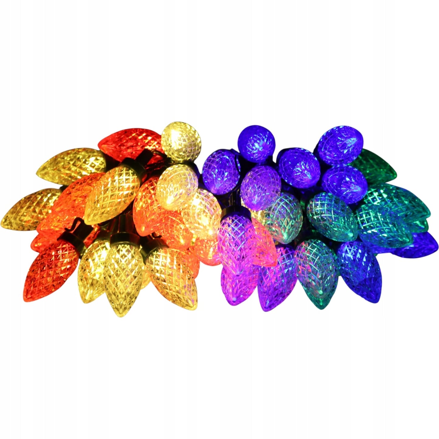 Šviečiantys kankorėžiai Kalėdinės girliandos dekoratyvinė švieselių juosta iš kankorėžių 50LED Goliat