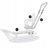 Vežimėlis su atlošu vilna VISI SEZONAI ratukai MUFKA 505