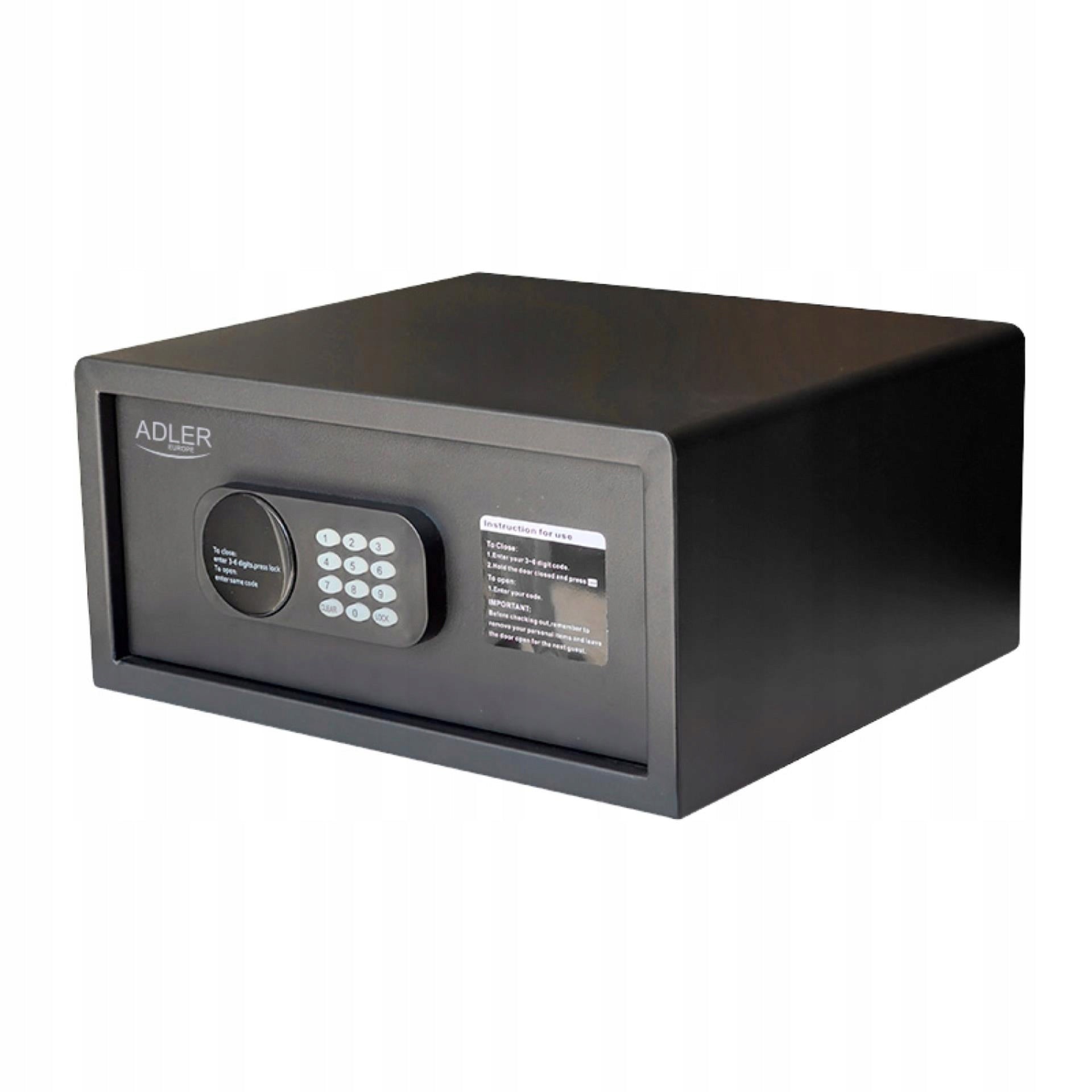 Seifas su elektroniniu kodu, I klasė, variklinis užraktas Adler AD 1045