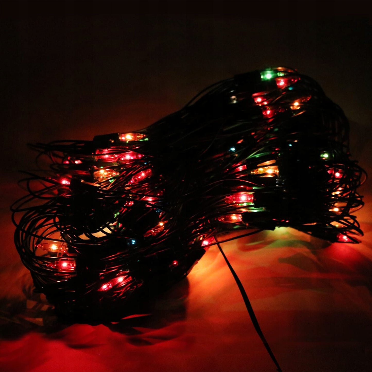 Šviečiantis tinklas 240 lempučių Kalėdinės girliandos multicolour KALĖDOS