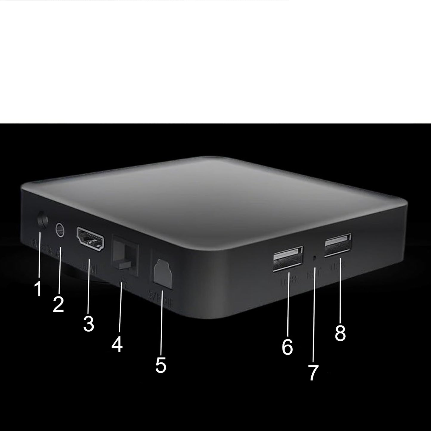 Smart TV dėžutė GD2 Android 12 4K 2GB RAM, 32GB ROM, Wi-Fi 5G, LAN, BT 5.0