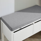 Sobuy Batų suoliukas-spintelė su sėdimąja dalimi, 2 stalčiai, prieškambariui FSR88-W