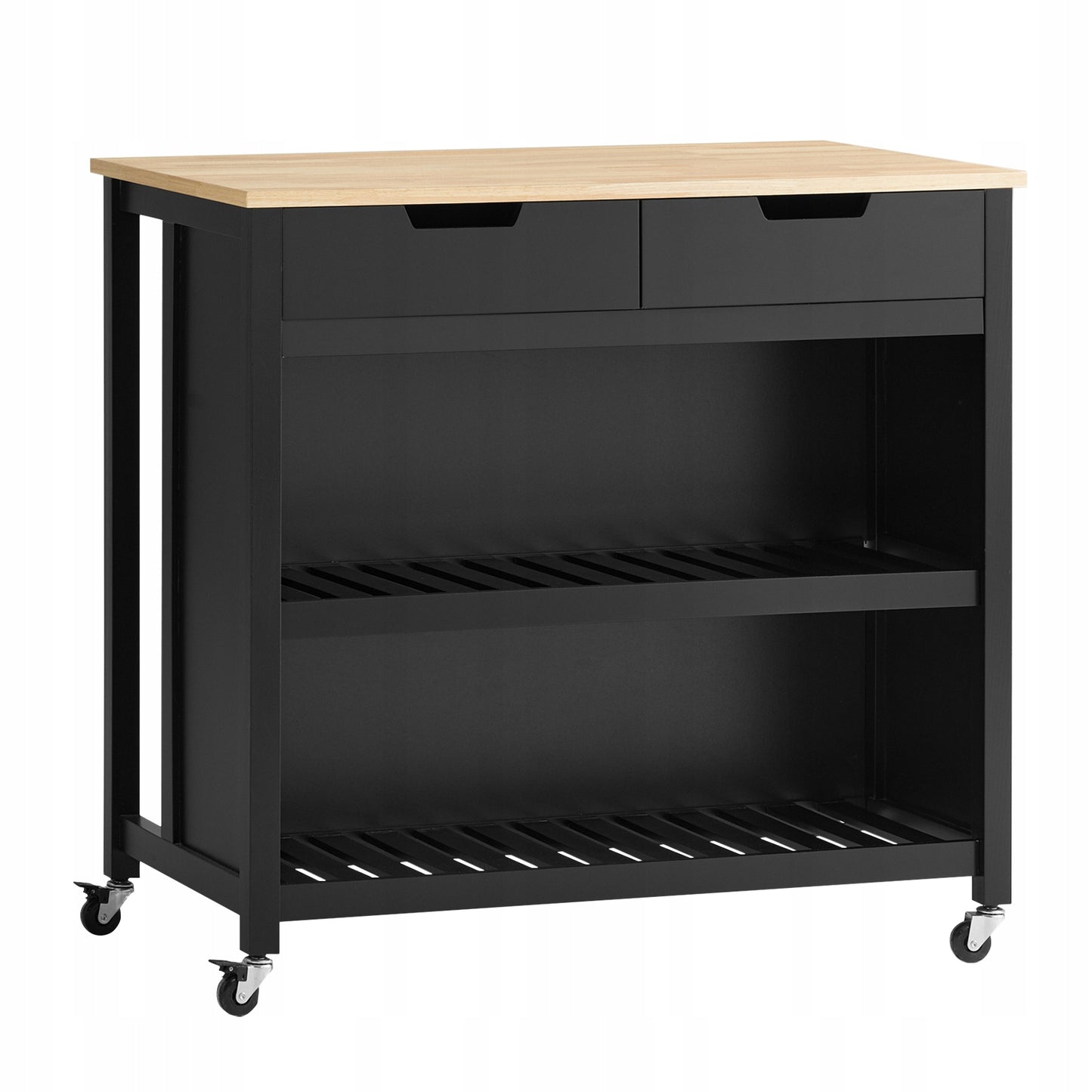 Virtuvės sala, baro spintelė su lentynomis ir stalčiais FKW74-SCH SoBuy