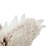 Graži pūkuota pelėda 45 cm kalėdinė žiemos dekoracija