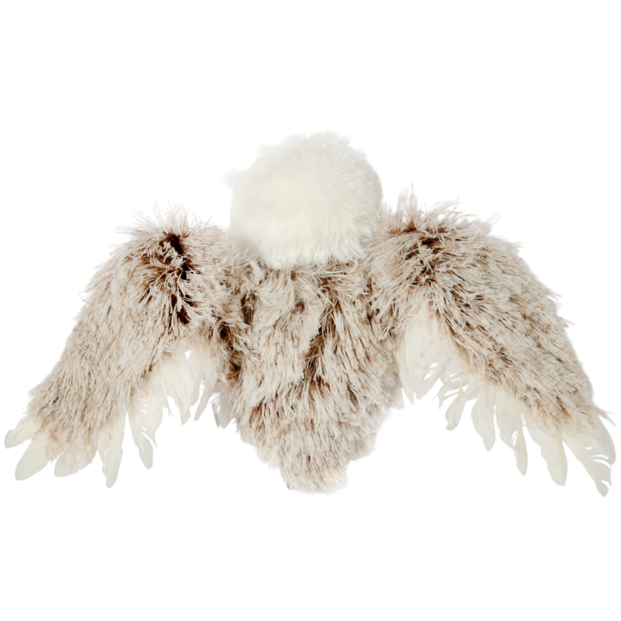 Graži pūkuota pelėda 45 cm kalėdinė žiemos dekoracija