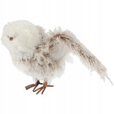 Graži pūkuota pelėda 45 cm kalėdinė žiemos dekoracija