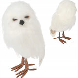 Graži pūkuota pelėda 28cm Kalėdinė žiemos dekoracija