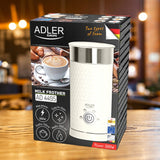 Elektrinis pieno putų plakiklis su pašildymu lattei, kapučino, smėlio spalvos, 300ml