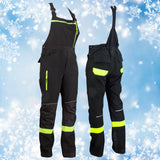 Darbinės kelnės SU ŠILTINTU MEDŽIAGOS viršutiniu sluoksniu, žiemos kombinezonas vyrams, Elastingas Softshell 44