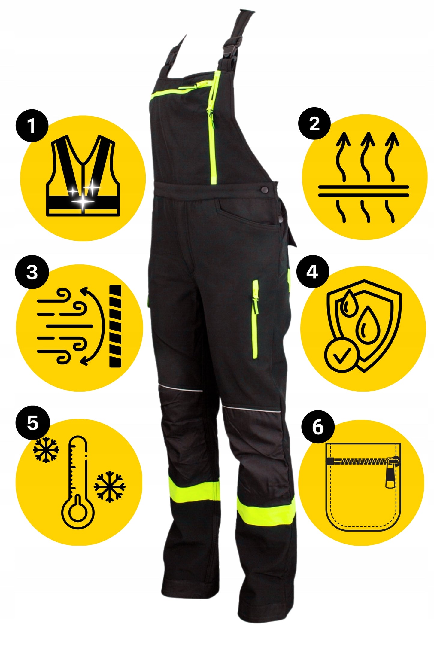 Darbinės kelnės SU ŠILTINTU MEDŽIAGOS viršutiniu sluoksniu, žiemos kombinezonas vyrams, Elastingas Softshell 44