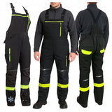 Darbinės kelnės SU ŠILTINTU MEDŽIAGOS viršutiniu sluoksniu, žiemos kombinezonas vyrams, Elastingas Softshell 44
