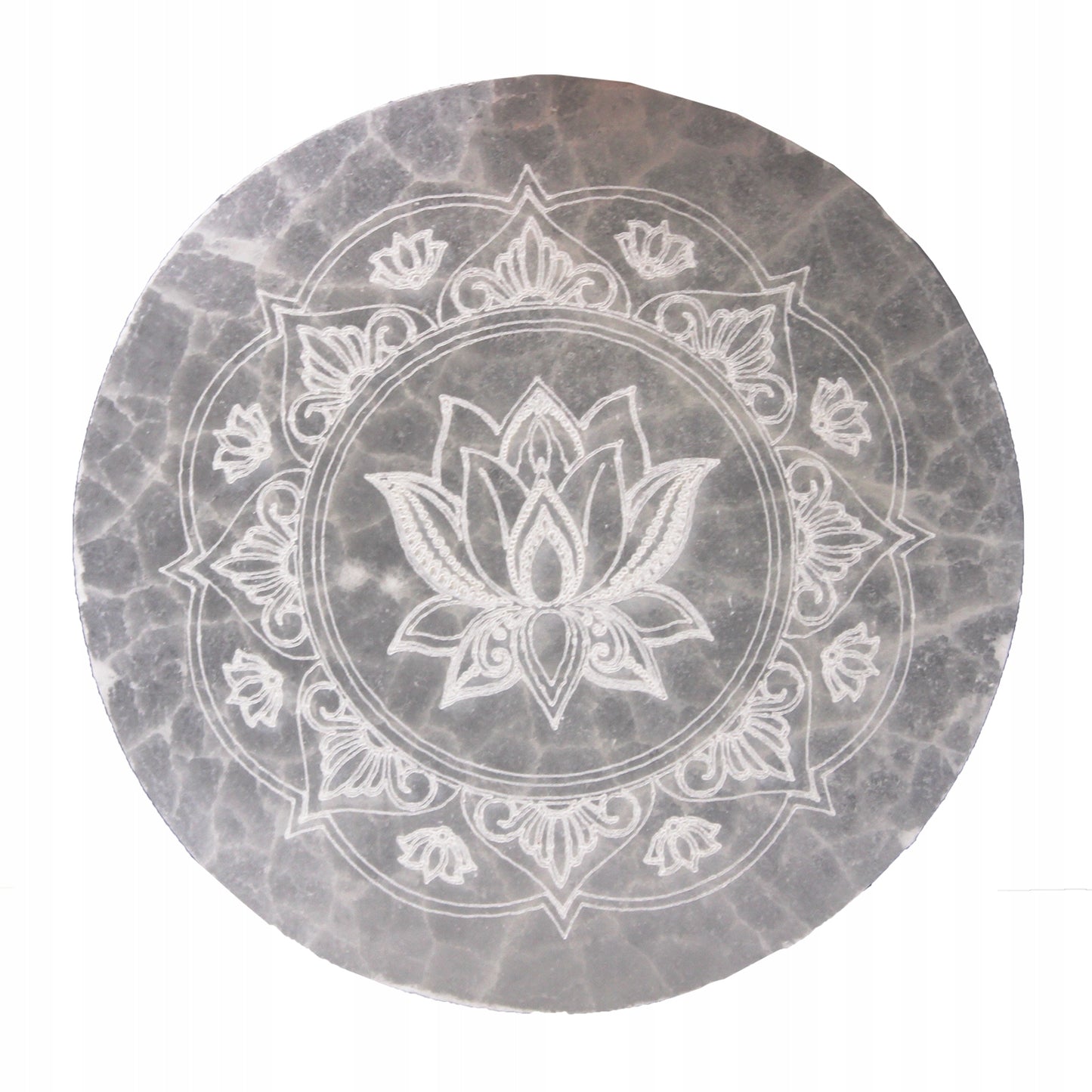 Vidutinio dydžio apvalus seleno diskas 10 cm - Lotus Mandala