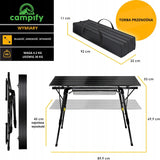 Campify Aliumininis Sulankstomas Lauko Stovyklavimo Stalas, Juodas