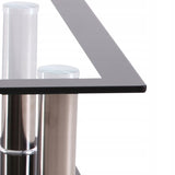 Stalinis kavos staliukas, stiklinis staliukas, grūdintas permatomas stiklas