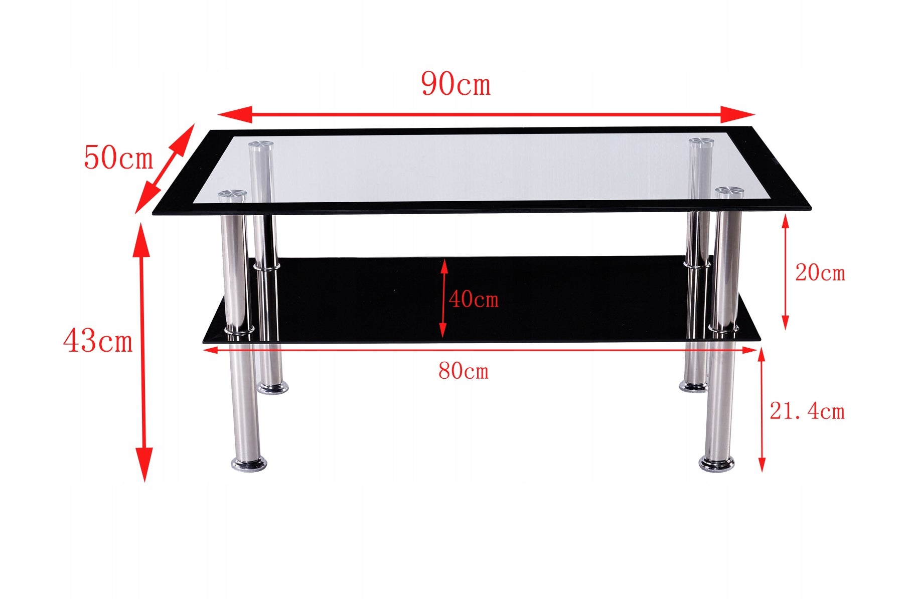 Stalinis kavos staliukas, stiklinis staliukas, grūdintas permatomas stiklas