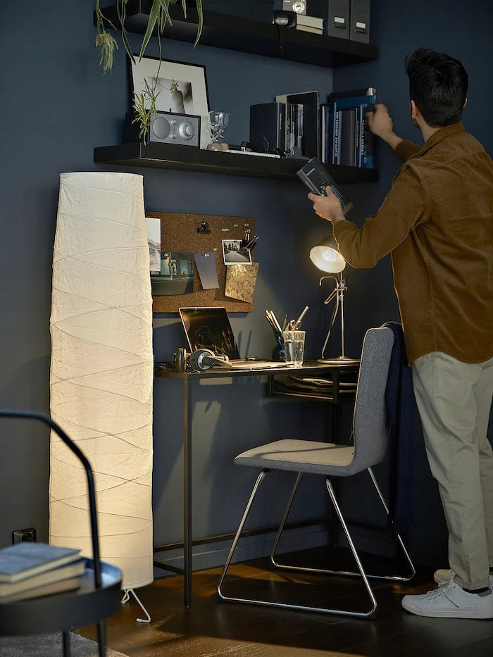 Nešiojamo kompiuterio staliukas VITTSJÖ IKEA, juodai rudas/stiklas, 100x36 cm