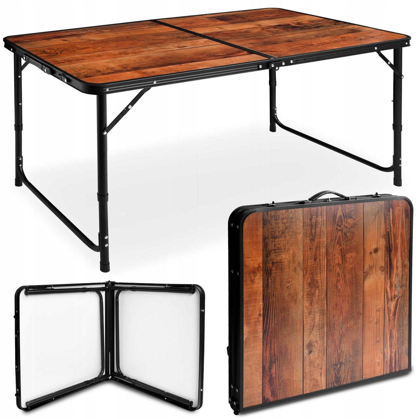 Turistinis staliukas TRIP sulankstomas kempingo 120x60 cm loft