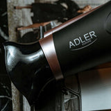 Plaukų džiovintuvas su difuzoriumi, jonizacija, šalto oro funkcija, 2400W, juodas