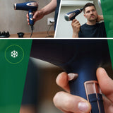 Plaukų džiovintuvas su difuzoriumi, jonizacija, šaltas pūtimas, galingas 2400W