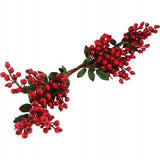 Kalėdinė girlianda su raudonais šermukšnio vaisiais DEKORACIJA PAKABUKAS