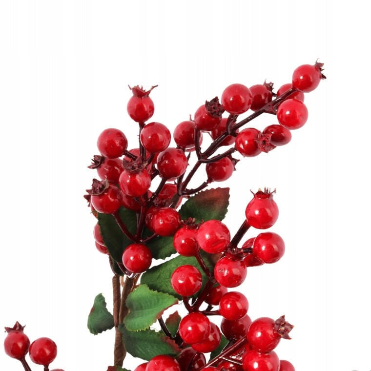 Kalėdinė girlianda su raudonais šermukšnio vaisiais DEKORACIJA PAKABUKAS