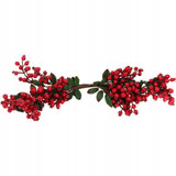 Kalėdinė girlianda su raudonais šermukšnio vaisiais DEKORACIJA PAKABUKAS