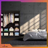 Didelė XXL sulankstoma tekstilinė drabužių spinta, spinta su pakabomis