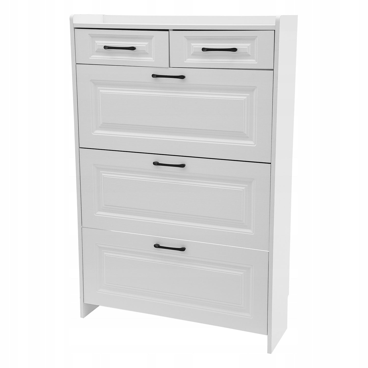 Didelės talpos batų spintelė su 2 sluoksniais/stalčiais, batų spintelė 80*24*120cm