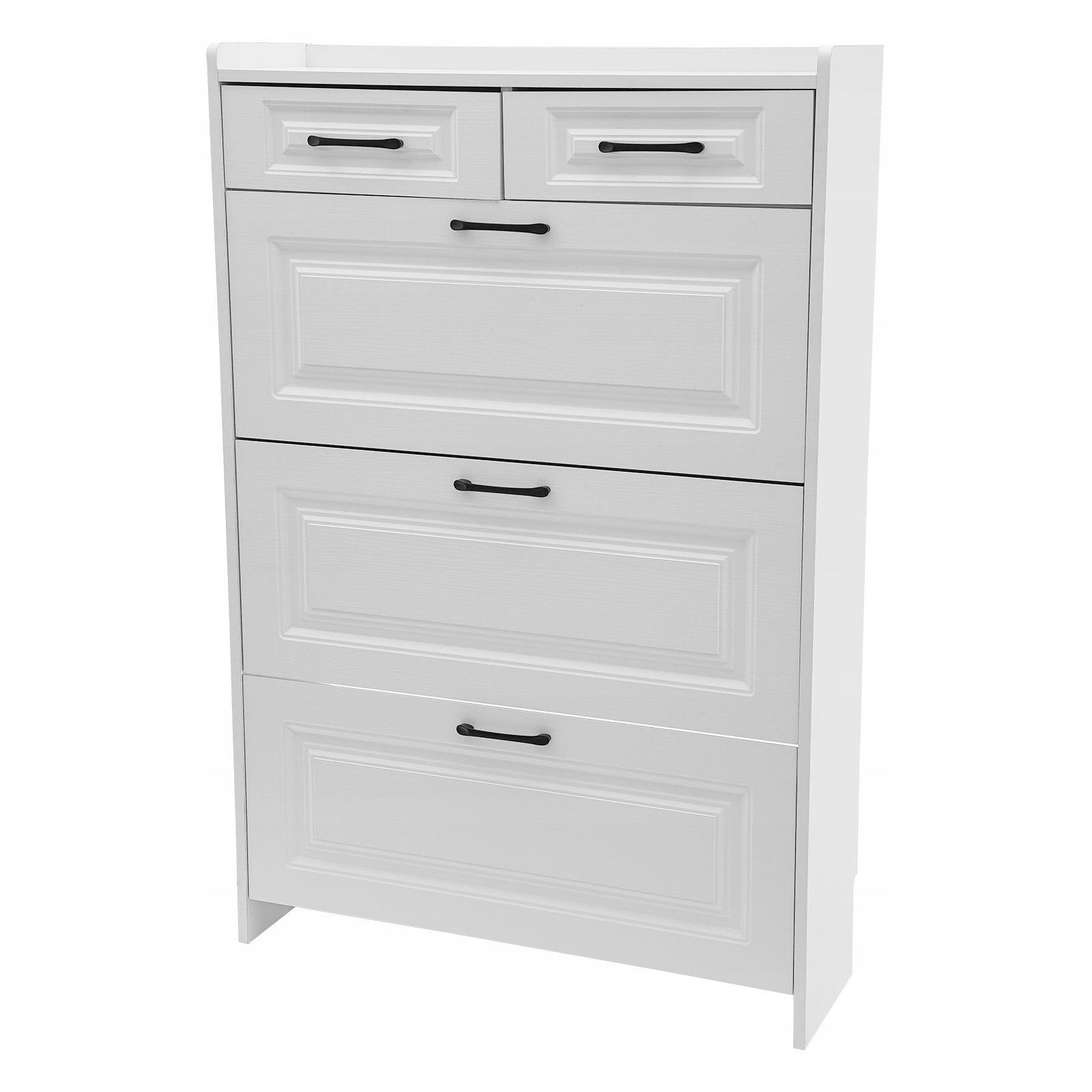 Didelės talpos batų spintelė su 2 sluoksniais/stalčiais, batų spintelė 80*24*120cm