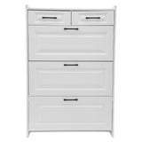 Didelės talpos batų spintelė su 2 sluoksniais/stalčiais, batų spintelė 80*24*120cm