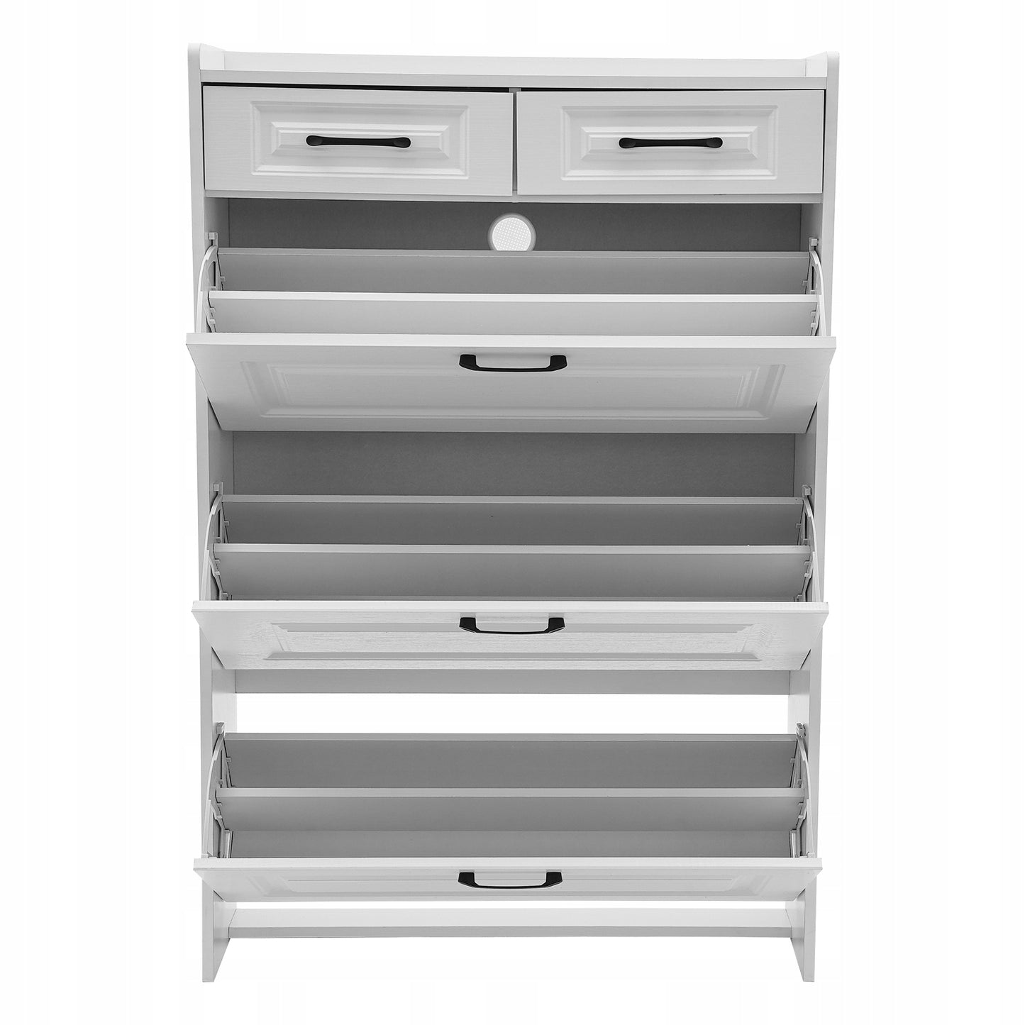 Didelės talpos batų spintelė su 2 sluoksniais/stalčiais, batų spintelė 80*24*120cm