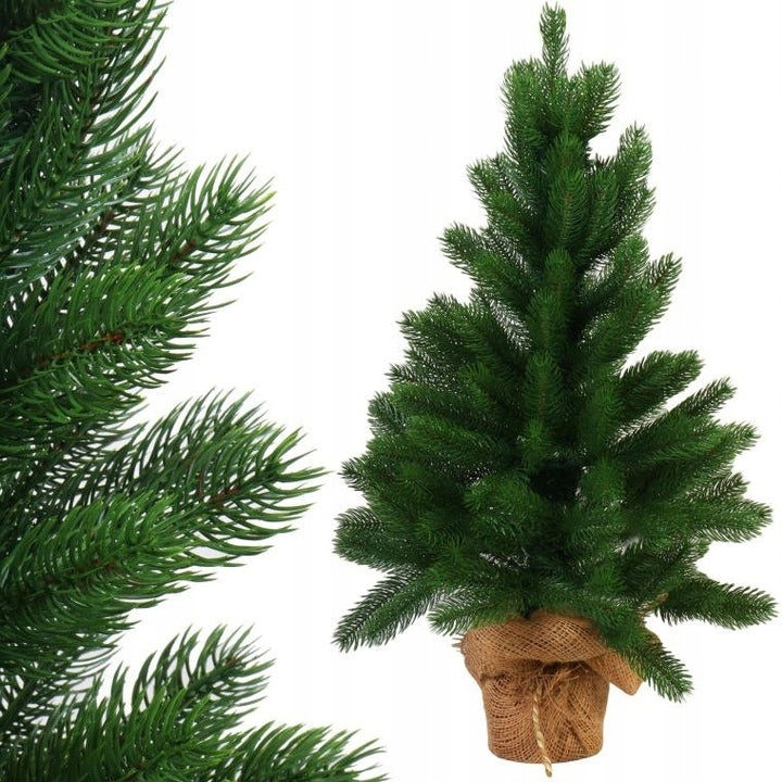 Dirbtinė Kalėdinė Eglutė GOLIAT Filip su 50 cm pagrindu, ŽALIA, Pagaminta Lenkijoje
