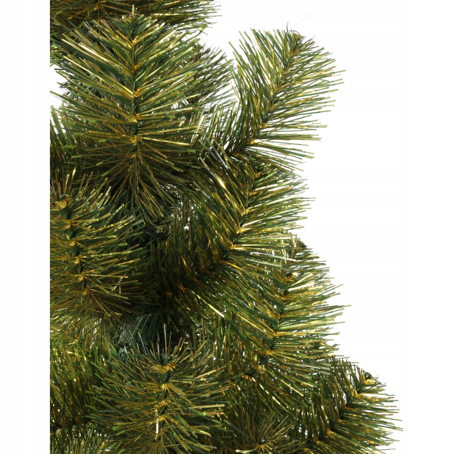 Dirbtinė Eglutė Žaliai Auksinė GOLIAT 90 cm Lenkijos Gamyba Šventinė Eglutė