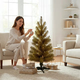 Dirbtinė Eglutė Žaliai Auksinė GOLIAT 90 cm Lenkijos Gamyba Šventinė Eglutė