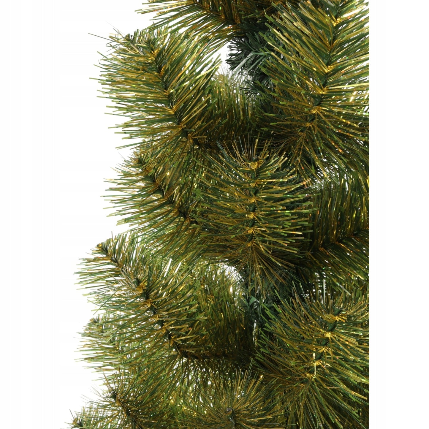 Dirbtinė Eglutė Žaliai Auksinė GOLIAT 90 cm Lenkijos Gamyba Šventinė Eglutė