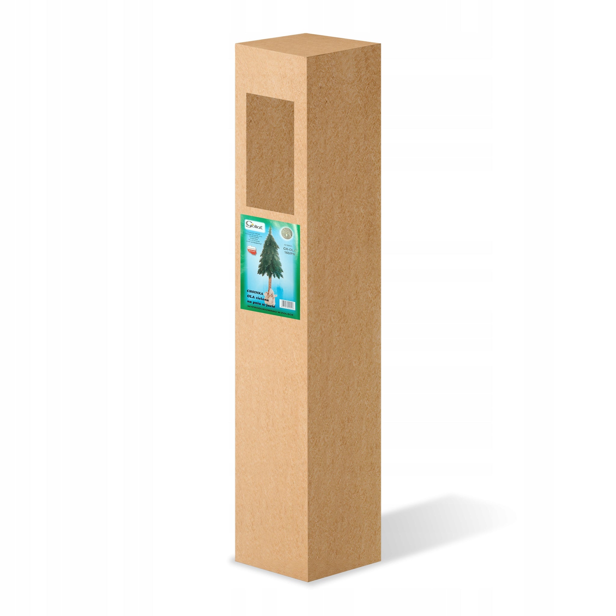 Dirbtinė Eglutė Žaliai Auksinė GOLIAT 90 cm Lenkijos Gamyba Šventinė Eglutė