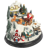 Švediška muzikinė dėžutė KALĖDINIS MIESTELIS, judanti, grojanti, LED, vidinė