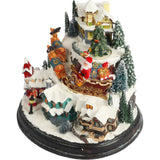 Švediška muzikinė dėžutė KALĖDINIS MIESTELIS, judanti, grojanti, LED, vidinė
